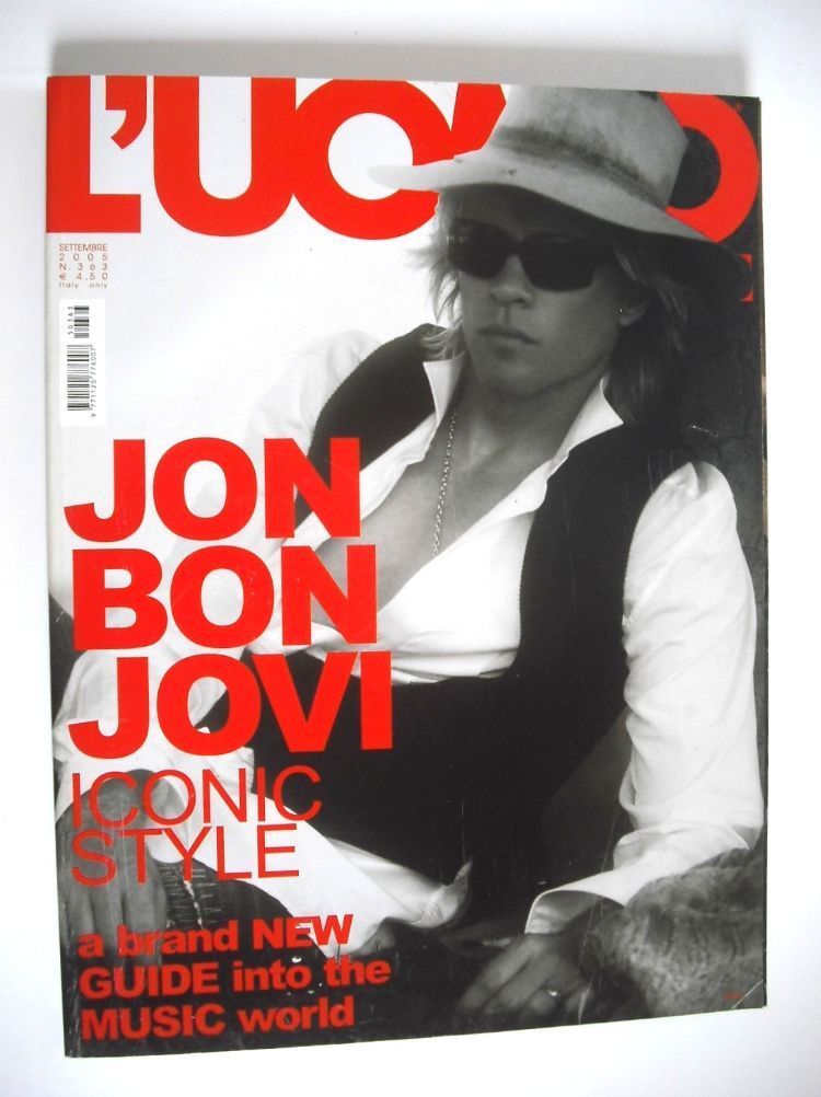L'Uomo Vogue magazine - September 2005 - Jon Bon Jovi cover