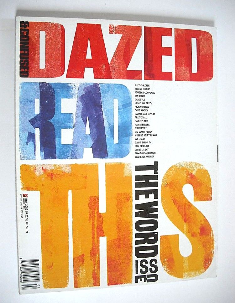 Dazed & Confused magazine (July 2000 - The Word Issue cover)