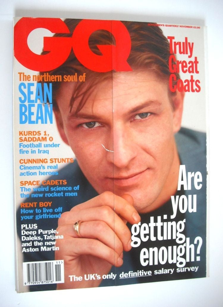 <!--1993-11-->British GQ magazine - November 1993 - Sean Bean cover