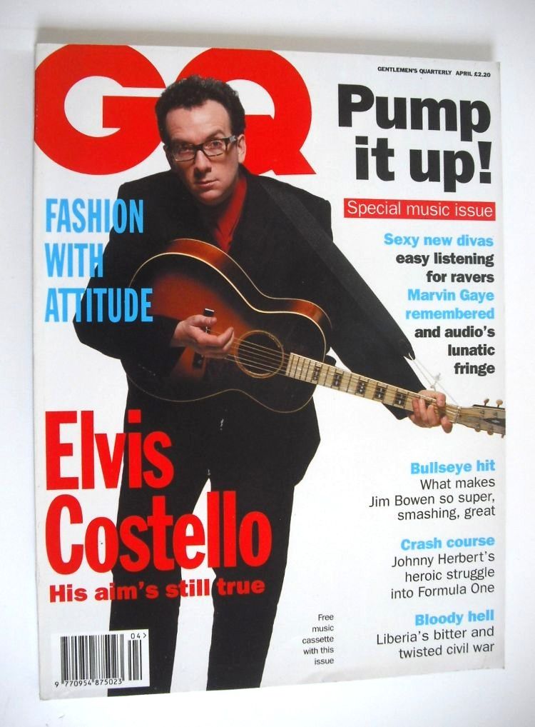 British GQ magazine - April 1994 - Elvis Costello cover