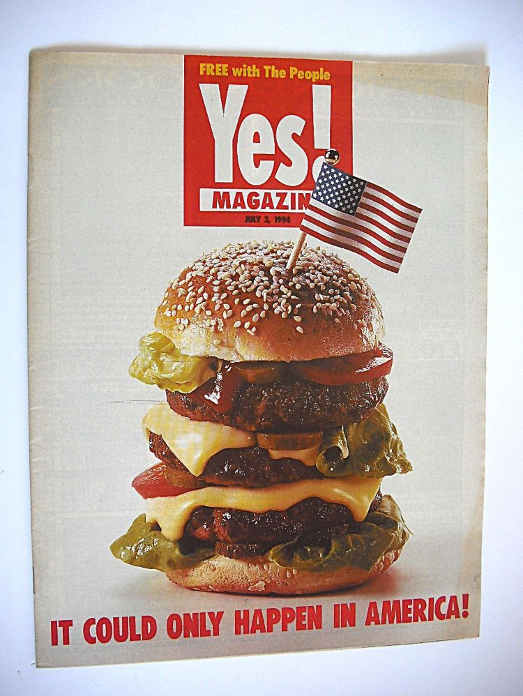 Yes magazine - It Could Only Happen In America cover (3 July 1994)