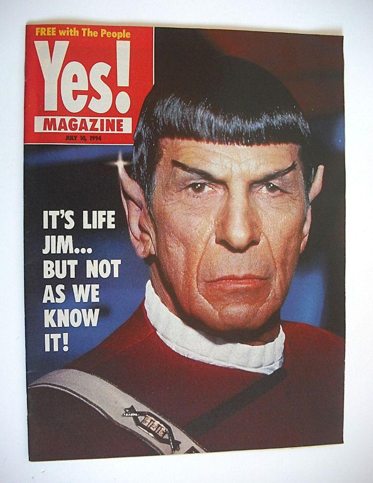 Yes magazine - Leonard Nimoy cover (10 July 1994)