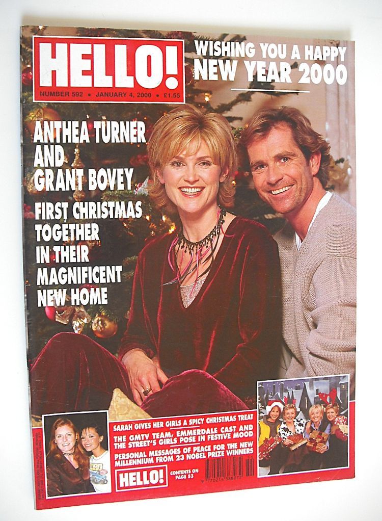 Hello! magazine - Anthea Turner and Grant Bovey cover (4 January 2000 - Issue 592)