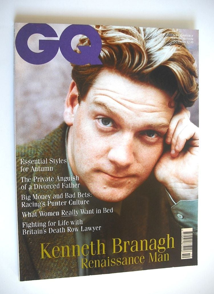 <!--1989-10-->British GQ magazine - October/November 1989 - Kenneth Branagh
