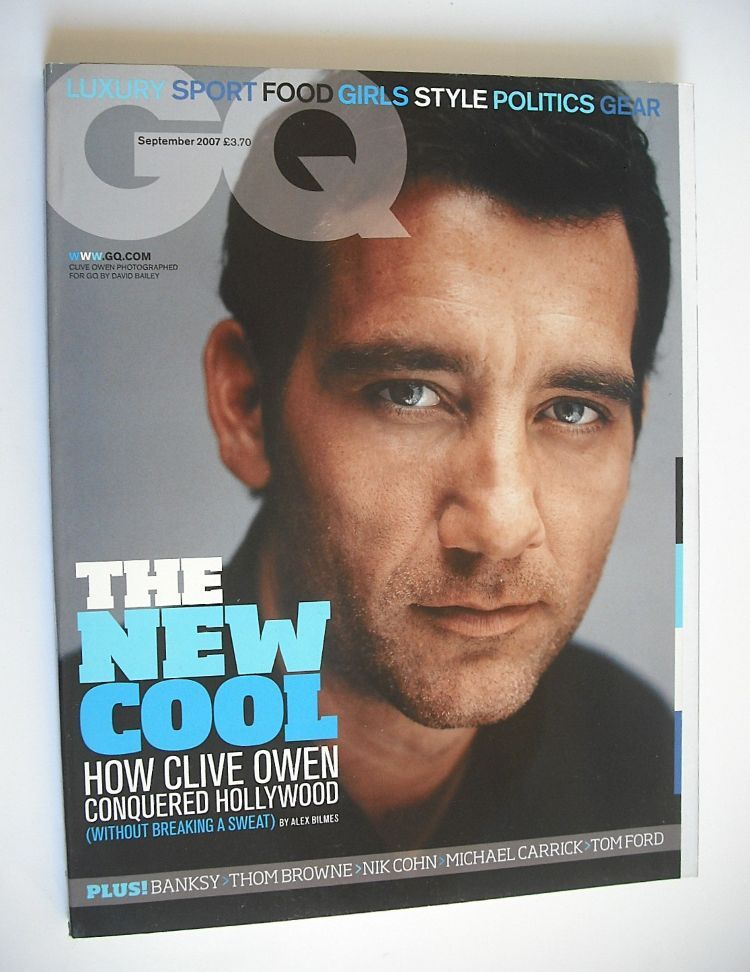 British GQ magazine - September 2007 - Clive Owen cover