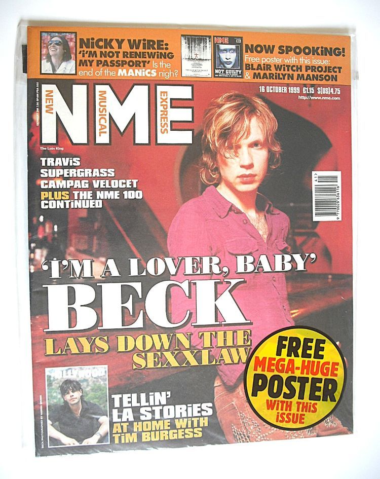 NME magazine - Beck cover (16 October 1999)