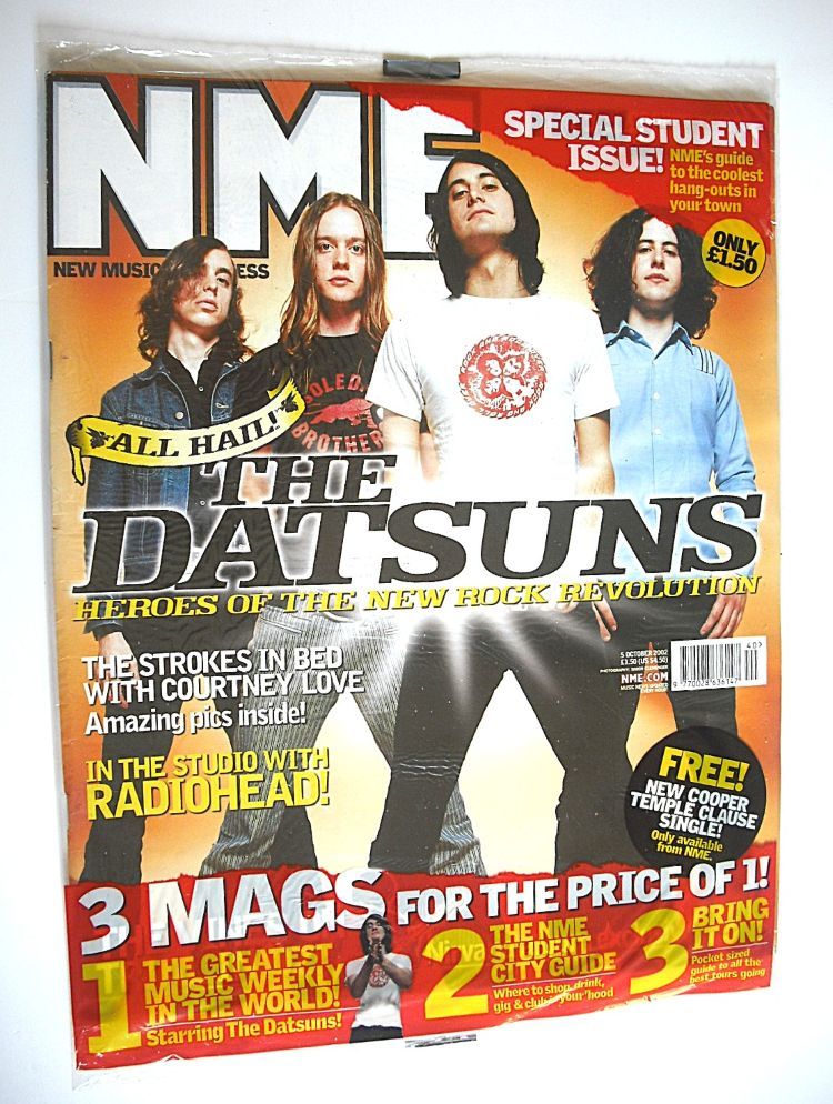 NME magazine - The Datsuns cover (5 October 2002)