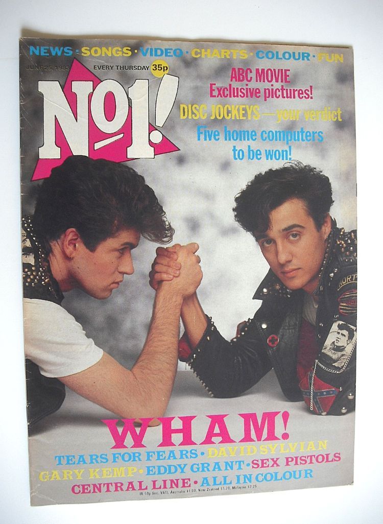 No 1 magazine - George Michael and Andrew Ridgeley cover (25 June 1983)