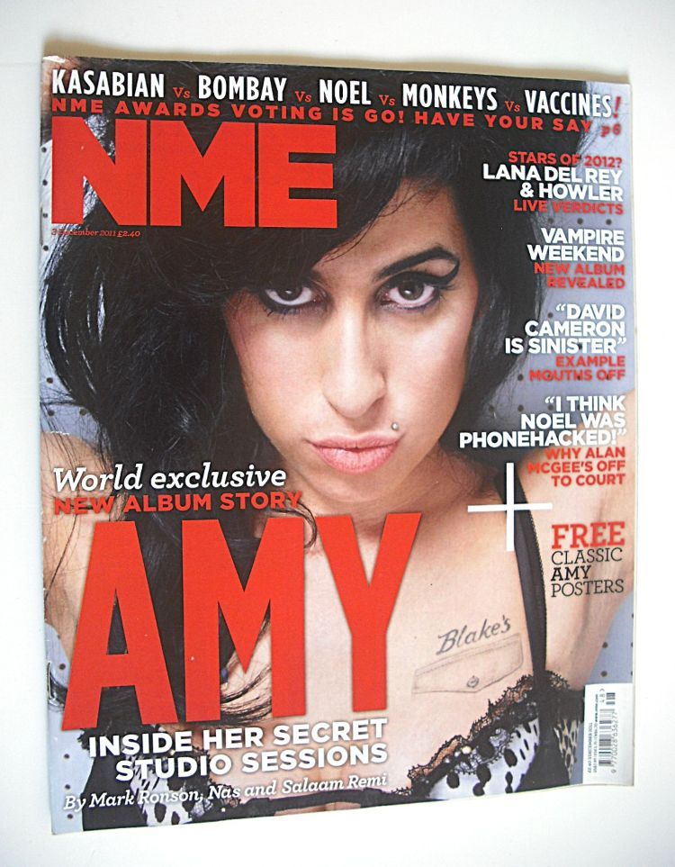 NME magazine - Amy Winehouse cover (3 December 2011)