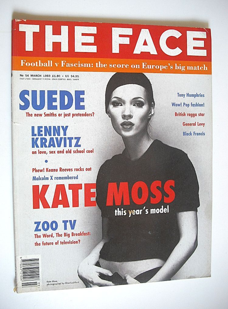 The Face magazine - Kate Moss cover (March 1993 - Volume 2 No. 54)