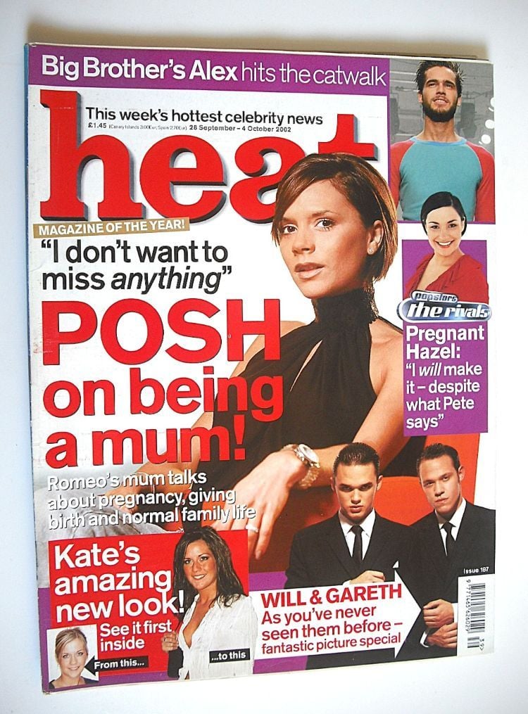 Heat magazine - Victoria Beckham cover (28 September-4 October 2002 - Issue 187)