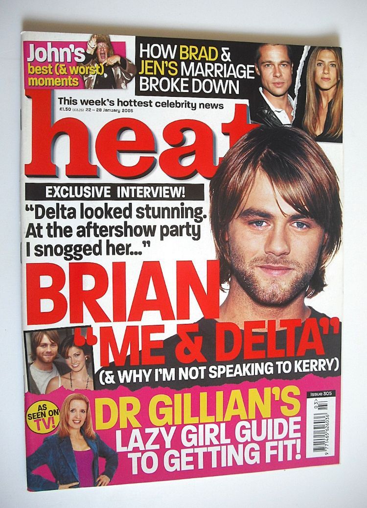 Heat magazine - Brian McFadden cover (22-28 January 2005 - Issue 305)