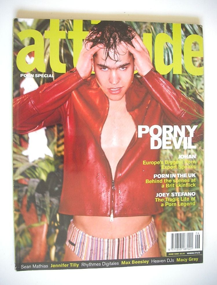 <!--1999-06-->Attitude magazine - Johan Paulik cover (June 1999 - Issue 62)