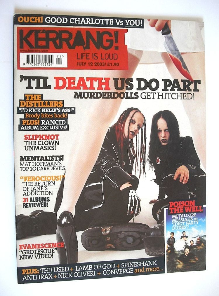 Kerrang magazine - Murderdolls cover (12 July 2003 - Issue 963)