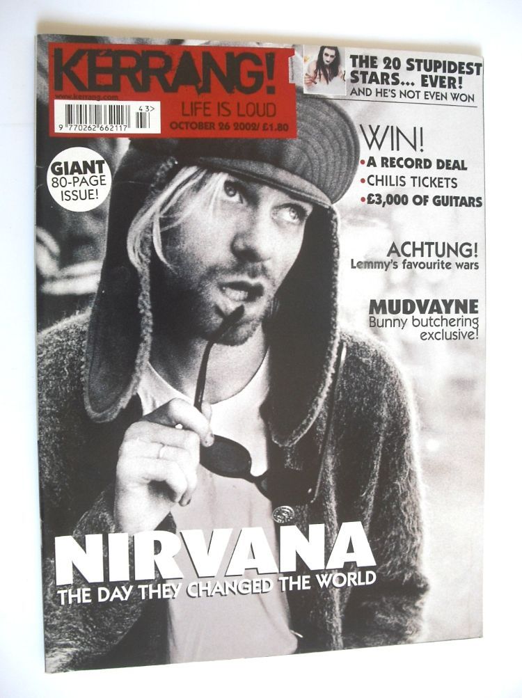 Kerrang magazine - Kurt Cobain cover (26 October 2002 - Issue 927)