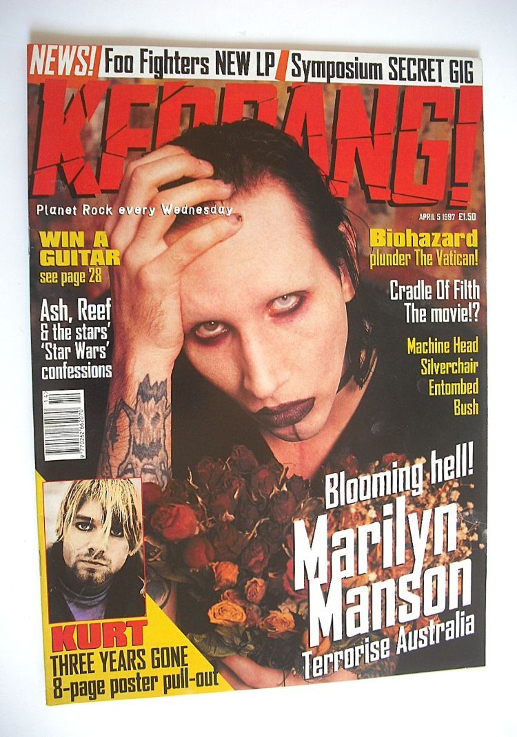 Kerrang magazine - Marilyn Manson cover (5 April 1997 - Issue 642)