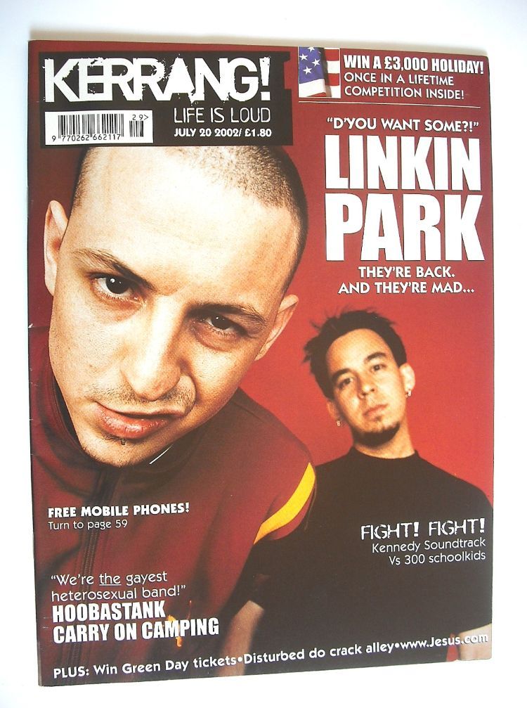 Kerrang magazine - Linkin Park cover (20 July 2002 - Issue 913)
