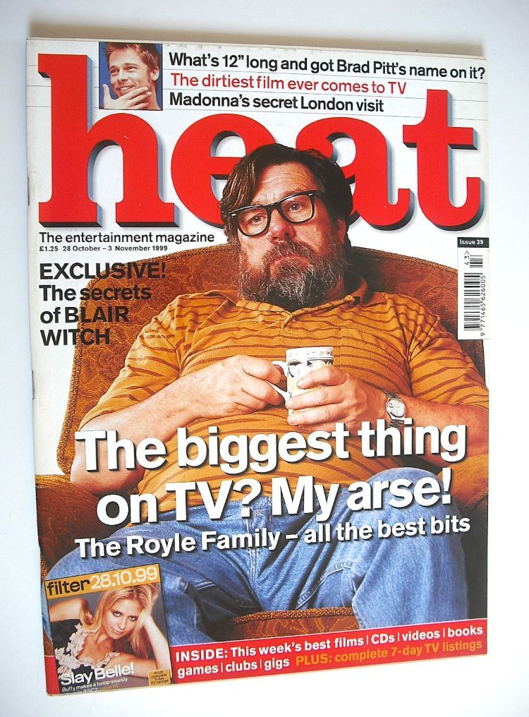 Heat magazine - Ricky Tomlinson cover (28 October-3 November 1999 - Issue 39)