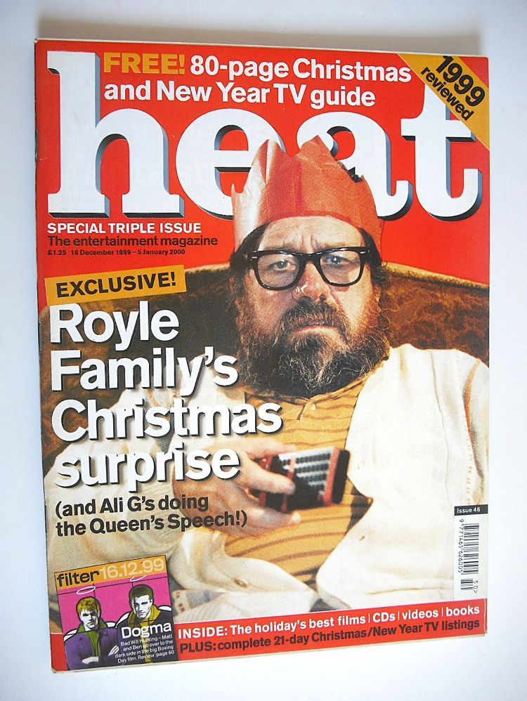 Heat magazine - Ricky Tomlinson cover (16 December 1999 - 5 January 2000 - Issue 46)