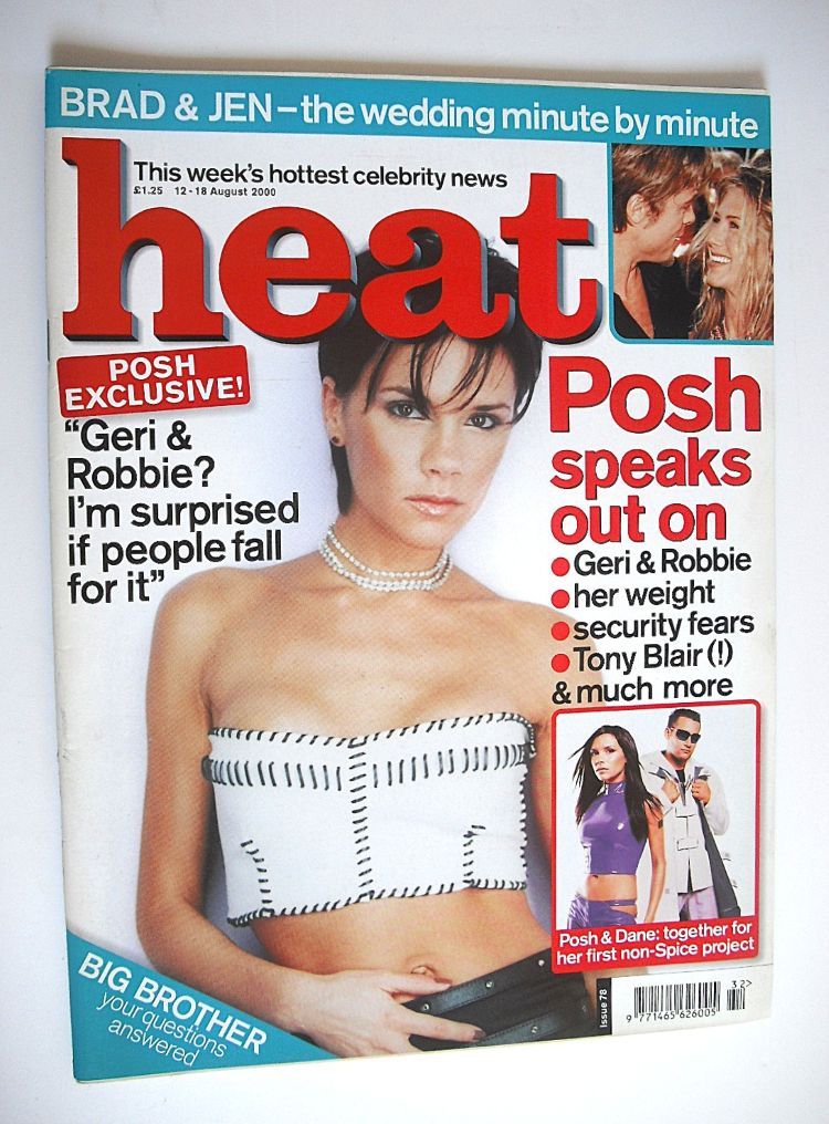 Heat magazine - Victoria Beckham cover (12-18 August 2000 - Issue 78)