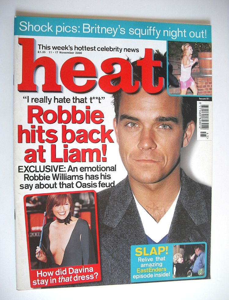 <!--2000-11-11-->Heat magazine - Robbie Williams cover (11-17 November 2000