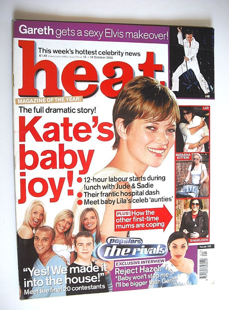 Heat magazine - Kate Moss cover (12-18 October 2002 - Issue 189)