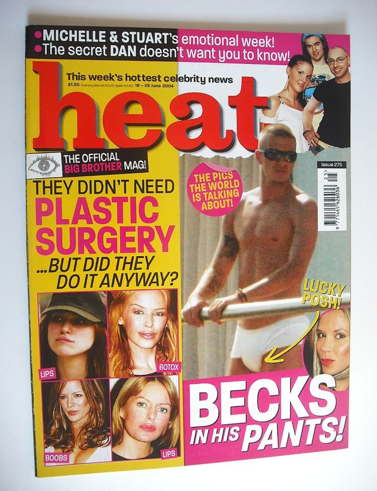 Heat magazine - David Beckham cover (19-25 June 2004 - Issue 275)