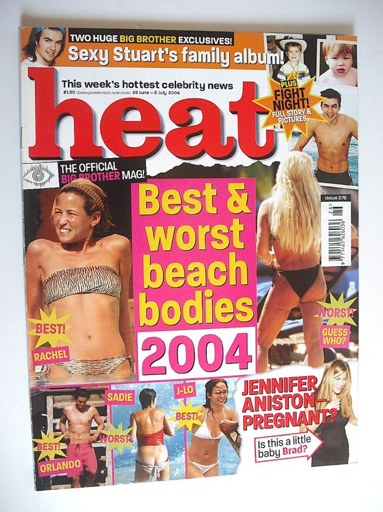 Heat magazine - Best & Worst Beach Bodies 2004 cover (26 June - 2 July 2004 - Issue 276)
