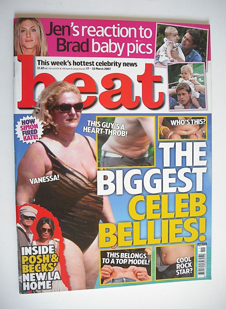 <!--2007-03-17-->Heat magazine - The Biggest Celeb Bellies cover (17-23 Mar