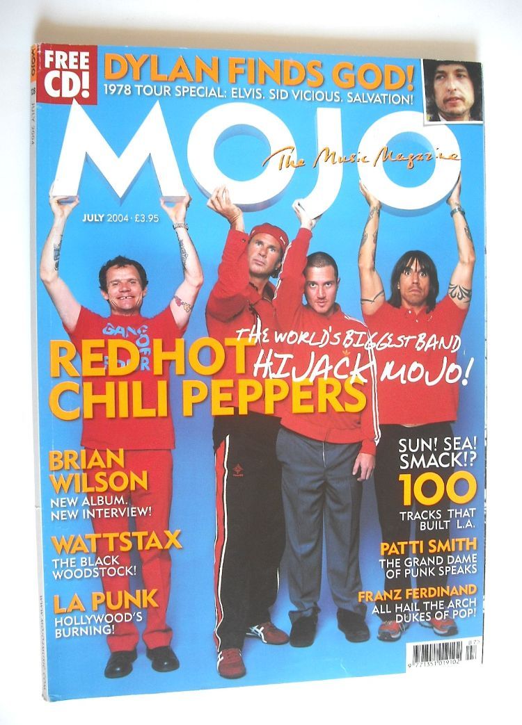 MOJO magazine - Red Hot Chili Peppers cover (July 2004 - Issue 128)