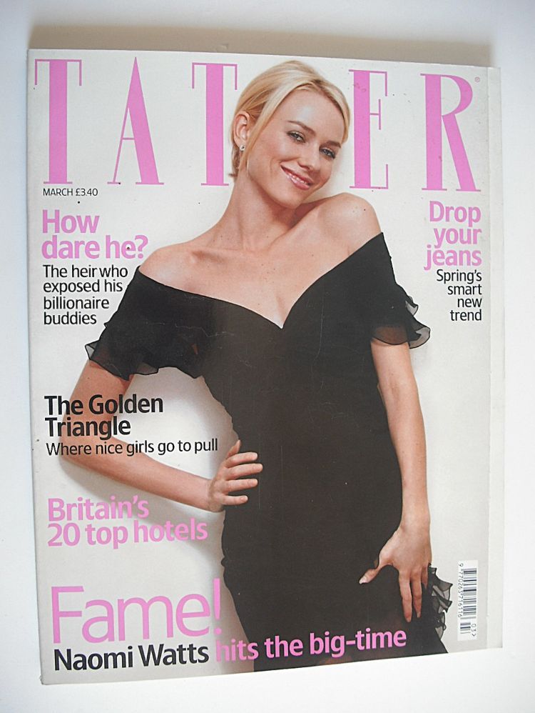 Tatler magazine - March 2004 - Naomi Watts cover