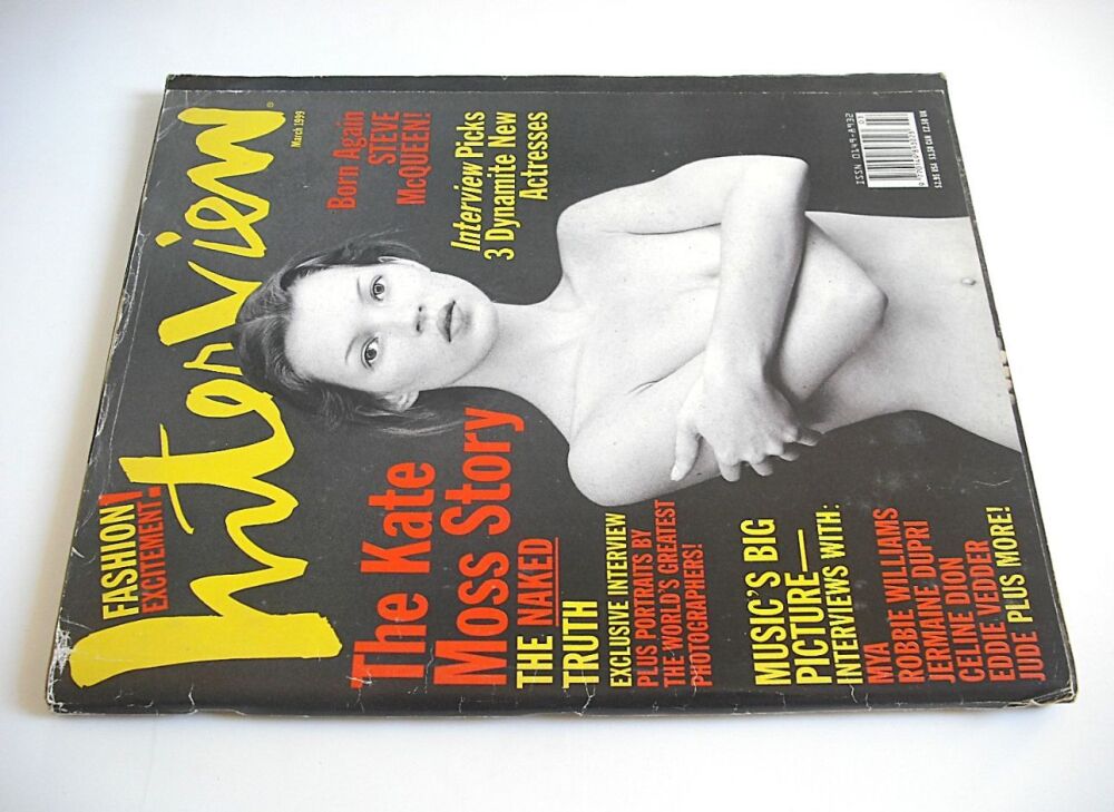 Interview magazine - March 1999 - Kate Moss cover