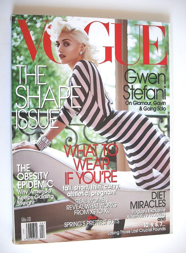 US Vogue magazine - April 2004 - Gwen Stefani cover