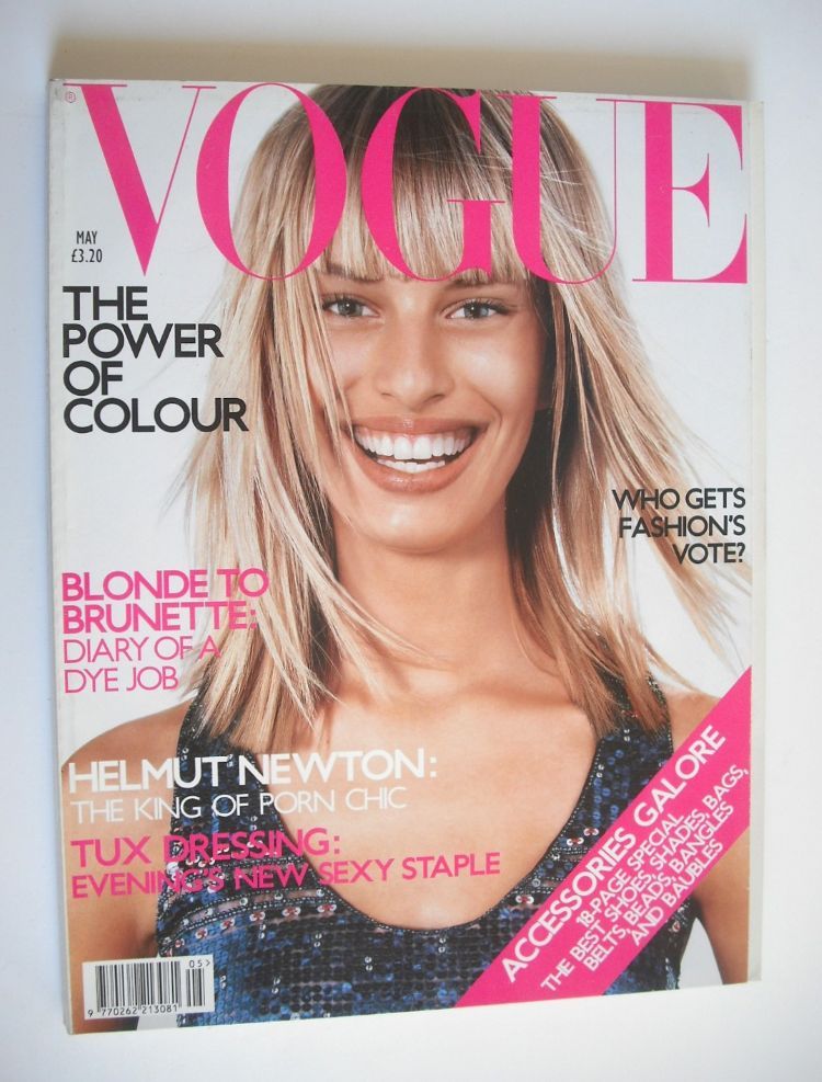 British Vogue magazine - May 2001 - Karolina Kurkova cover