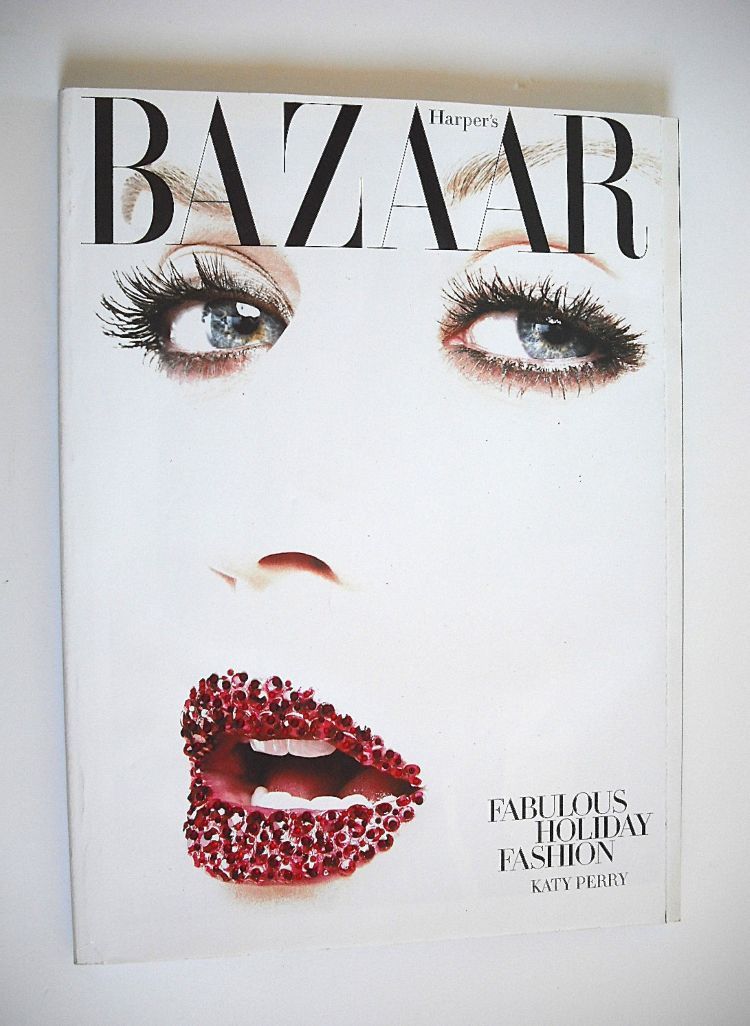 US Harper's Bazaar magazine - December 2010 - Katy Perry cover