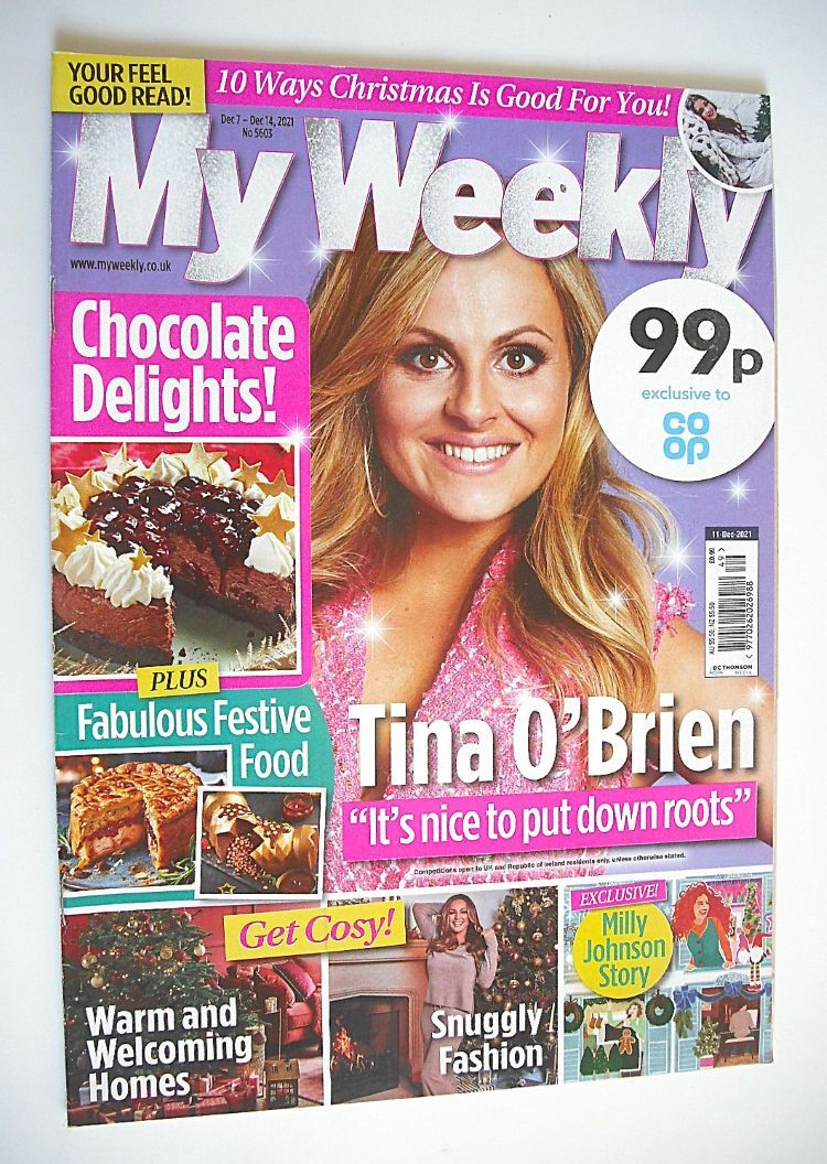 My Weekly magazine (7-14 December 2021 - Tina O'Brien cover)