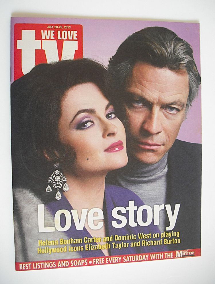 We Love TV magazine - Helena Bonham Carter and Dominic West cover (20-26 July 2012)