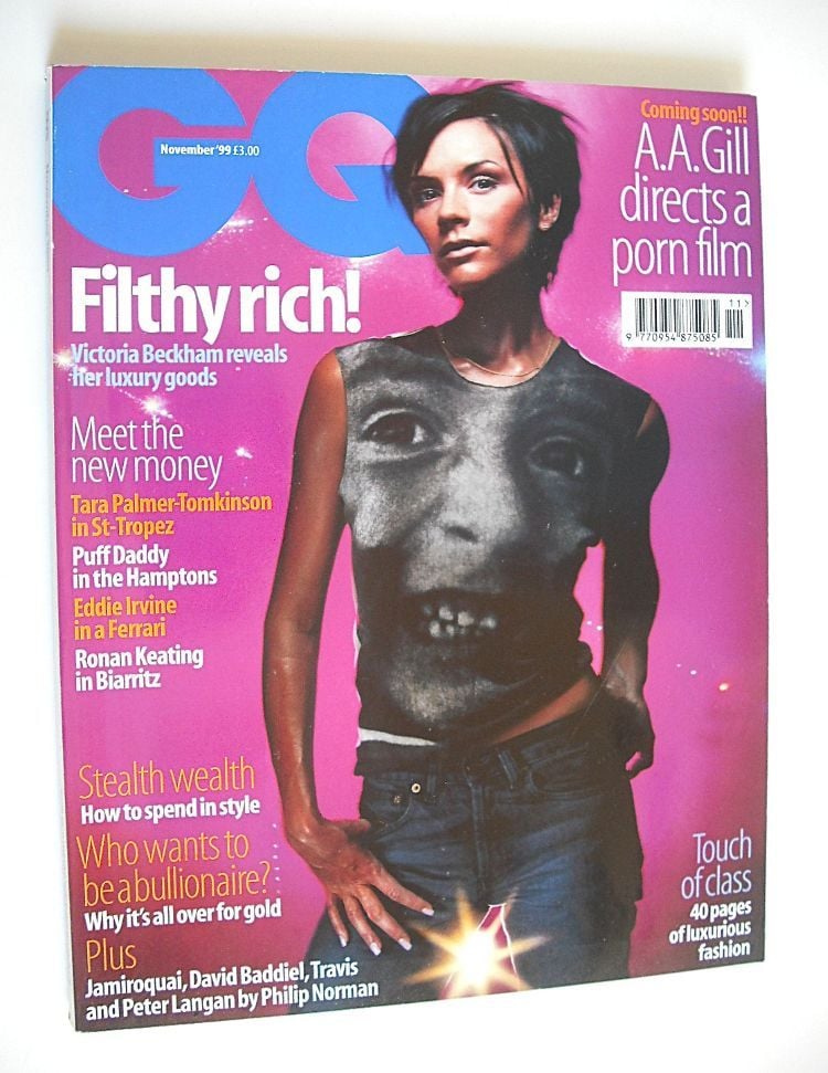 British GQ magazine - November 1999 - Victoria Beckham cover