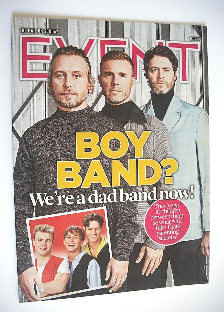 Event magazine - Take That cover (11 November 2018)