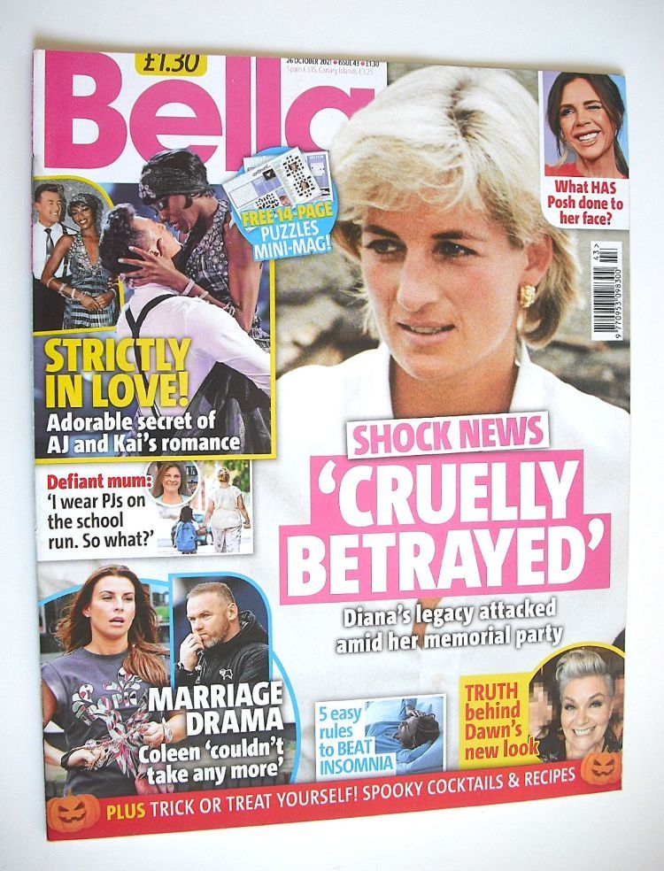 Bella Monthly magazine - Princess Diana cover (26 October 2021)