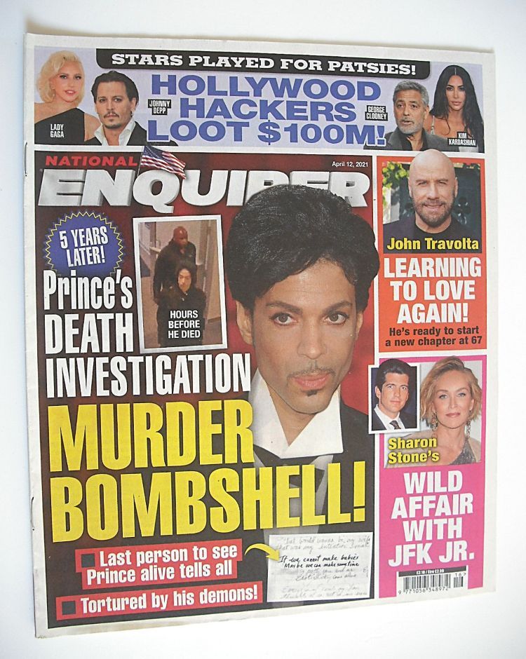 National Enquirer magazine - Prince cover (12 April 2021)
