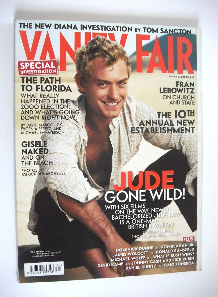 Vanity Fair magazine - Jude Law cover (October 2004)