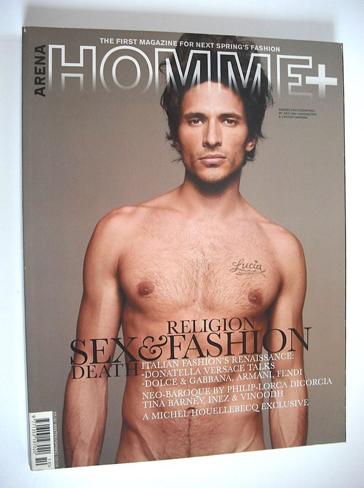 Arena Homme Plus magazine (Winter/Spring 2005/2006 - Andres Velencoso cover)