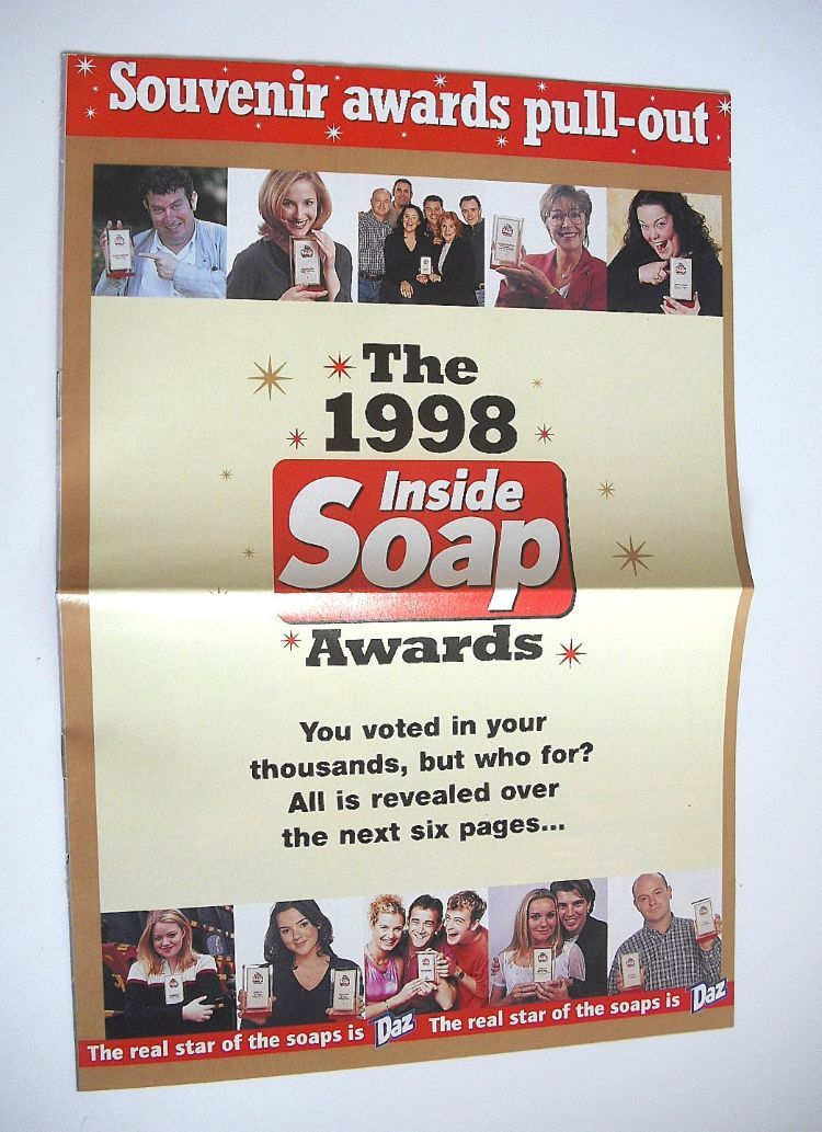 Inside Soap magazine - Martine McCutcheon and Ross Kemp cover (5-18 September 1998)