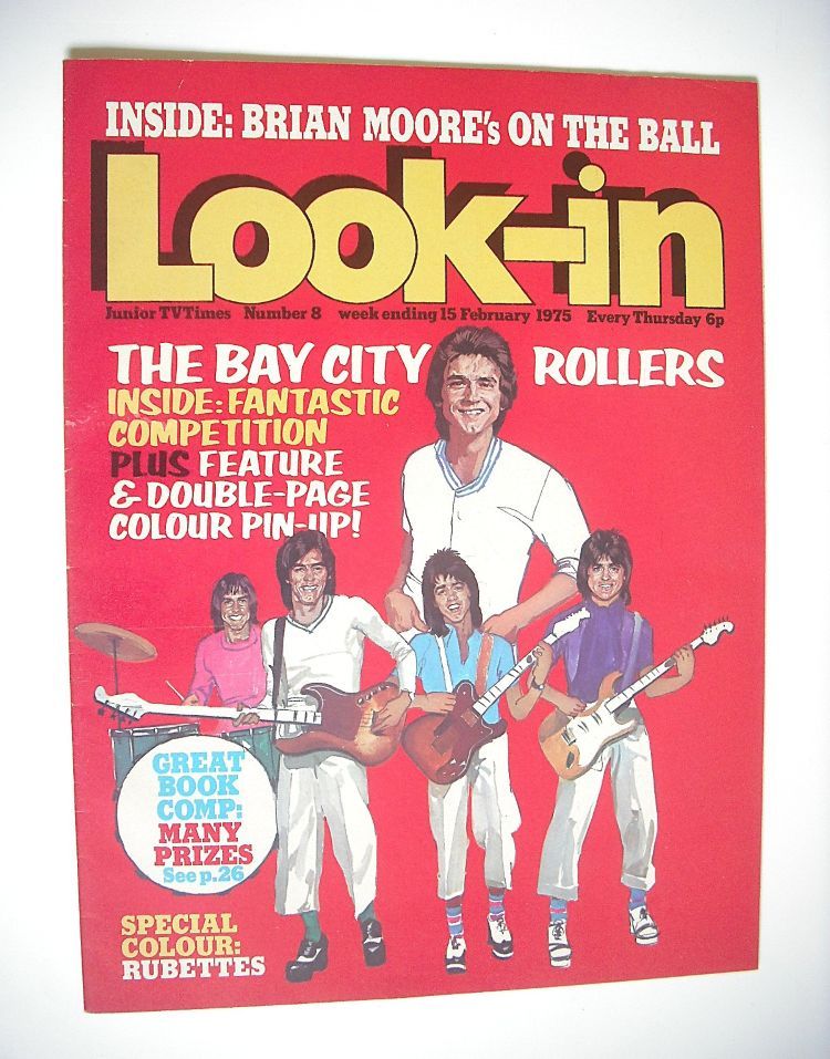 Look In magazine - The Bay City Rollers cover (15 February 1975)