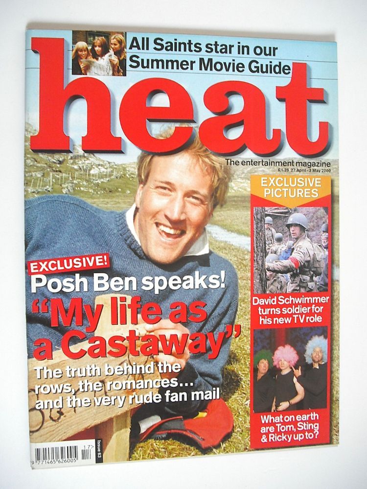 Heat magazine - Ben Fogle cover (27 April - 3 May 2000 - Issue 63)