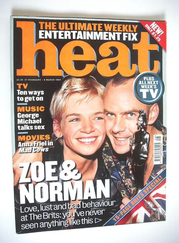 Heat magazine - Norman Cook and Zoe Ball cover (27 February - 5 March - Issue 4)