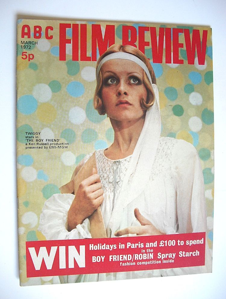 ABC Film Review magazine - Twiggy cover (March 1972)