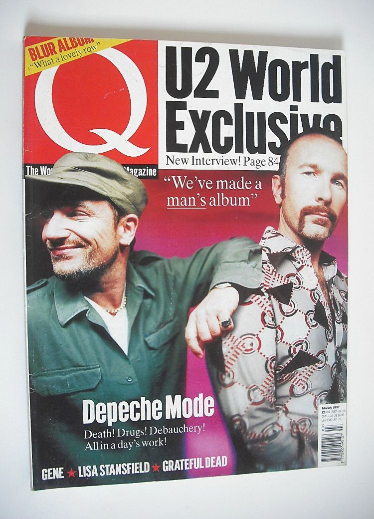 Q magazine - Bono and The Edge cover (March 1997)