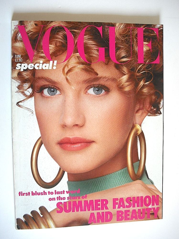 British Vogue magazine - June 1986